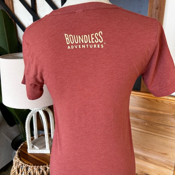 Red Graphic T-Shirt with Nature Design - Picture 2 of 2